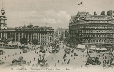 The Strand from Trafalgar Square, London by English Photographer